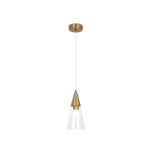 Светильник Ambrella light TR3666 BS/CL латунь/прозрачный E14 max 40W D120*1000