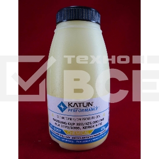 Тонер SAMSUNG CLP 320/325/360/365, CLX 3170/3305, Xerox 6110 yellow, химический (фл.45г.) Katun фас. Россия