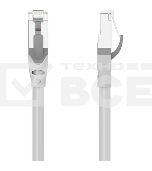 Патч-корд Vention прямой SFTP cat.6A, RJ45 - 0,5м. Серый