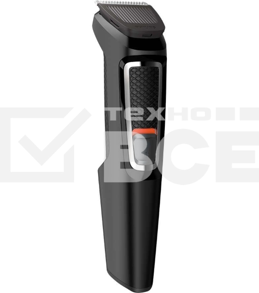 Триммер Philips MG3740/15 черный (насадок в компл:9шт)