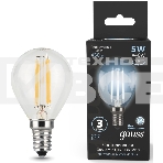 Лампа светодиодная Filament Шар E14 5Вт 4100К GAUSS 105801205, фото2