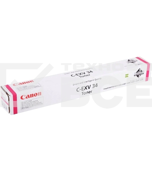 Картридж лазерный CANON C-EXV34 пурпурный (16000 стр.) для Canon IR C2030, C2020, C2025