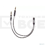 Кабель-адаптер  2*3.5ST(M)/3.5 ST(F), 0.2м, Telecom PRO <TAV205M-0.2M>, фото3