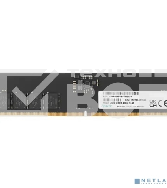 Оперативная память Apacer, DDR5, 16GB (1x16GB), 4800MHz, CL40