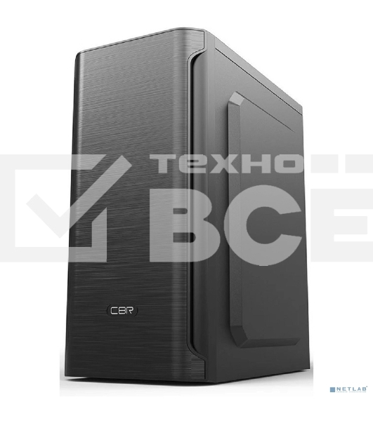 Компьютерный корпус CBR PCC-MATX-MX10-450W2 Компьютерный корпус mATX Minitower MX10, c БП PSU-ATX450-08EC (450W/80mm), 2*USB 2.0, HD Audio+Mic, Black