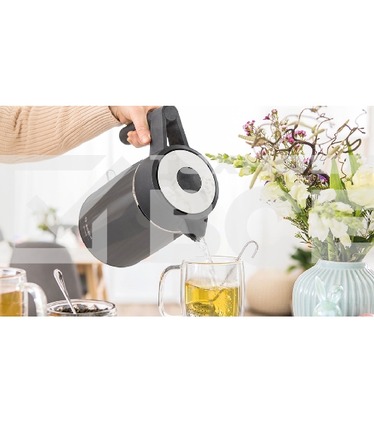 Чайник Bosch TWK5P475 Цвет: графитовый, 2400 Ватт, скрытый нагр.элемент, 1.7 л