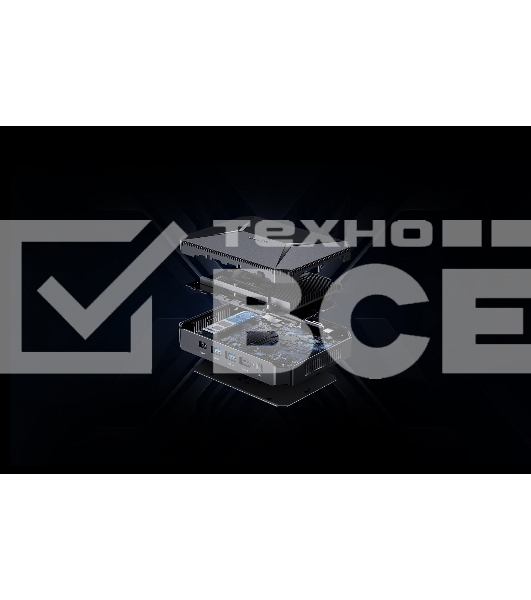 Компьютер Chuwi HeroBox  Intel N-series N100(0.8Ghz)/8192Mb/256SSDGb/Int:Intel UHD Graphics 600/BT/WiFi/war 1y/0.59kg/Black/Win11Pro + USB2.0*2/USB3.0*2/Type-C*1/HDMI*1/VGA*1/RJ45*1/WIFI6,BT5.2/bracket