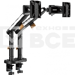 Кронштейн для мониторов Ultramounts UM727B черный 17'-32' макс.9кг крепление к столешнице поворот и наклон, фото10