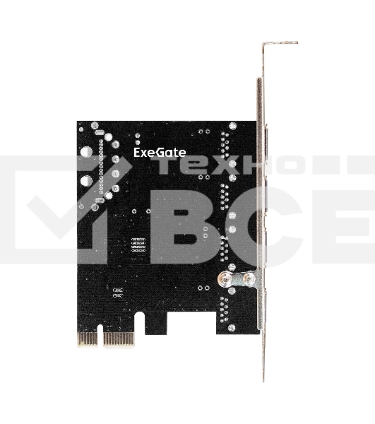 Контроллер ExeGate EXE-314 v2.0 (PCI-E x1 v2.0, 4*USB3.0 ext., разъем доп.питания Molex, VIA Labs Chipset VL805)