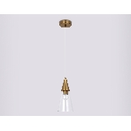 Светильник Ambrella light TR3666 BS/CL латунь/прозрачный E14 max 40W D120*1000, фото 1