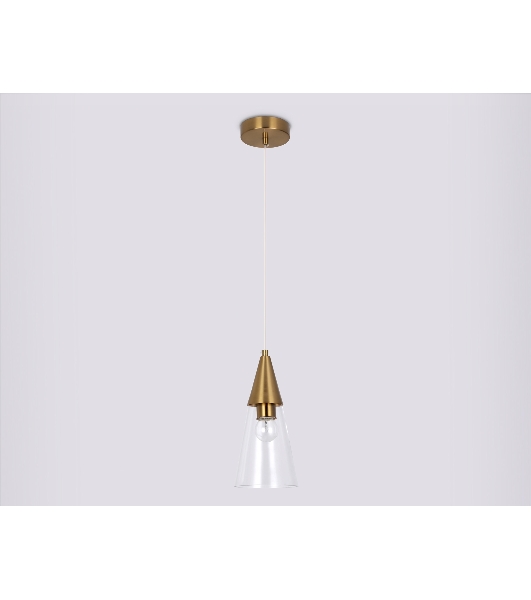 Светильник Ambrella light TR3666 BS/CL латунь/прозрачный E14 max 40W D120*1000