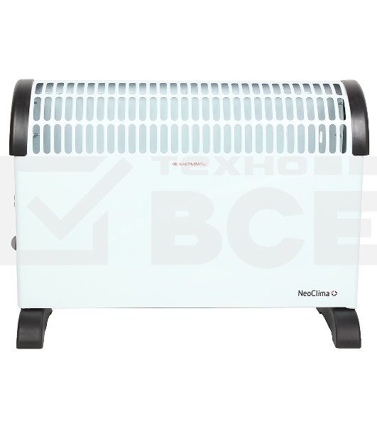 Конвектор Neoclima Fast 2000w, нагревательный элемент ZIG-ZAG, 3 режима нагрева (750/150/2000 Вт), моментальный нагрев, режим ANTI FROST
