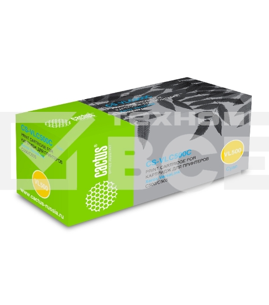 Картридж лазерный Cactus CS-VLC500C 106R03877 голубой (2400стр.) для Xerox VersaLink C500/C505