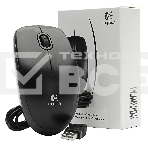 Мышь проводная Logitech B100 черный, 1000 dpi, USB, кнопки - 3, фото26