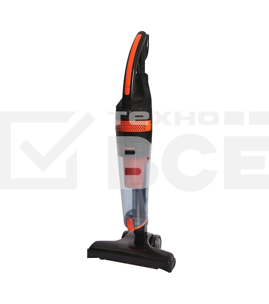 Пылесос вертикальный циклонного типа Endever SkyClean VC-294 черный/оранжевый, питание от сети, 120 Вт, уборка сухая, пылесборник 1.5 л