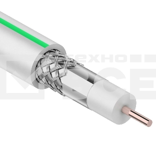 Кабель коаксиальный PROconnect SAT 703B, 75 Ом, CCS/Al/Al, 75%, бухта 50 м, белый