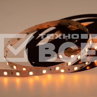 Лента LED открытая, 10 мм, IP23, SMD 5050, 60 LED/m, 12 V, цвет свечения желтый