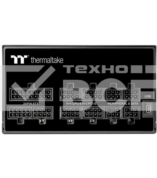 Блок питания Thermaltake ATX 750W Toughpower iRGB Plus 80 PLUS gold (24+4+4pin) APFC 140mm fan color LED 9xSATA Cab Manag RTL
