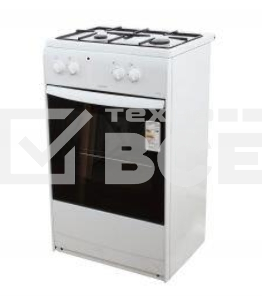 Комбинированная плита Darina S KM521 300 W, 50х45см, 2 газ. конфорки, эл. духовка, цвет белый