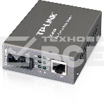 Медиаконвертер TP-Link SMB MC100CM 10/100Mbps RJ45 to 100Mbps multi-mode SC fiber Converter, Full-duplex,up to 2Km, switching power adapter, chassis mountable, фото4