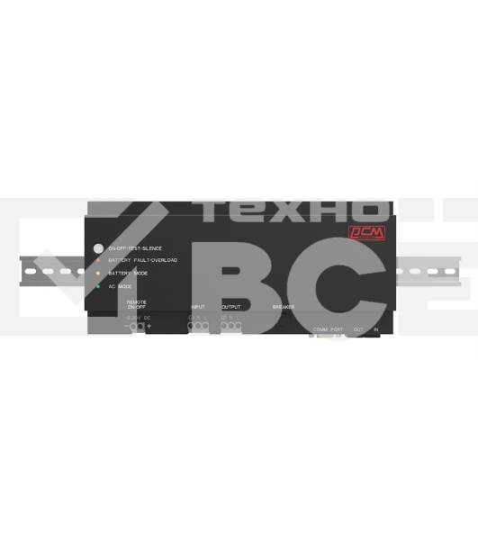 Источник бесперебойного питания Powercom DRU 500VA/300W, DIN Rail, 230V, RS-232, 2 year warranty (1114005)