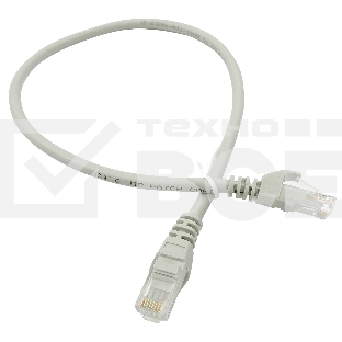 Патч-корд Buro Basic UTP 4 пары cat6 CCA molded 0.5м серый RJ-45 (m)-RJ-45 (m)