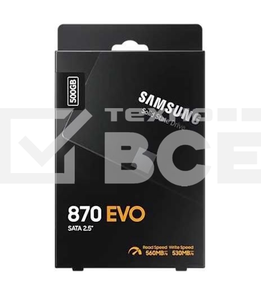 Накопитель SSD Samsung 870 EVO, 500Gb, SATA III, 2.5