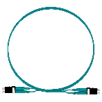 Патч-корд Panduit FZ2ELLNLNSNM002 2x50/125 OM4 LC дуплекс-LC дуплекс 2м LSZH аквамарин, фото3