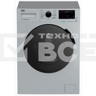 Стиральная машина Beko WSPE7H616S cеребристый, загрузка фронтальная 7,5 кг, 1200 об/мин., класс: А