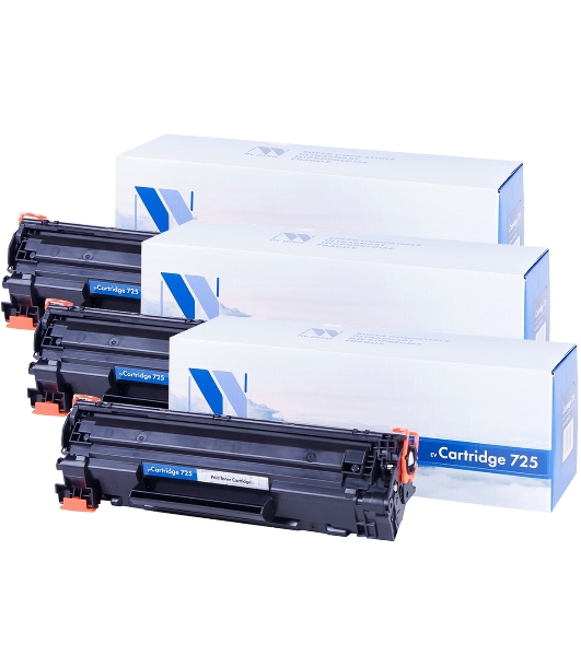 Картридж NVP совместимый NV-725-SET3 для Canon i-Sensys 6000/ 6000B/ 6020/ 6020B/ 6030 / 6030B/ 6030w/ MF 3010 (1600k) (3 шт)