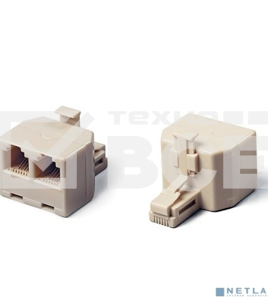 Разветвитель  US-12 RJ45 8P8C (джек) -> 2x8P8C (розетки)