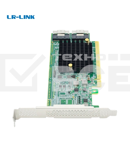 Адаптер для SSD PCIe x16 to Two SlimSAS SFF-8654 8i Retimer Adapter