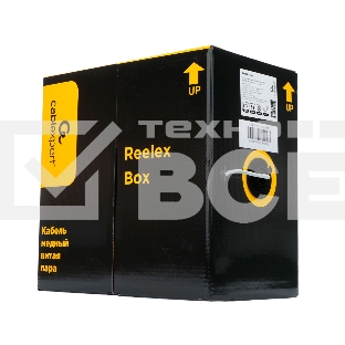 Кабель Cablexpert Россия, UPC-5051E-4-CU, UTP indoor 4x2x0.51, медный, кат.5e, однож., 305м, box, серый
