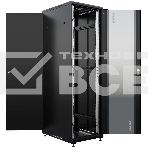 Шкаф серверный NTSS Премиум (NTSS-R42U6080GS-BL) напольный 42U 600x800мм пер.дв.стекл металл 900кг черный 710мм 99кг 1987мм IP20 сталь, фото4