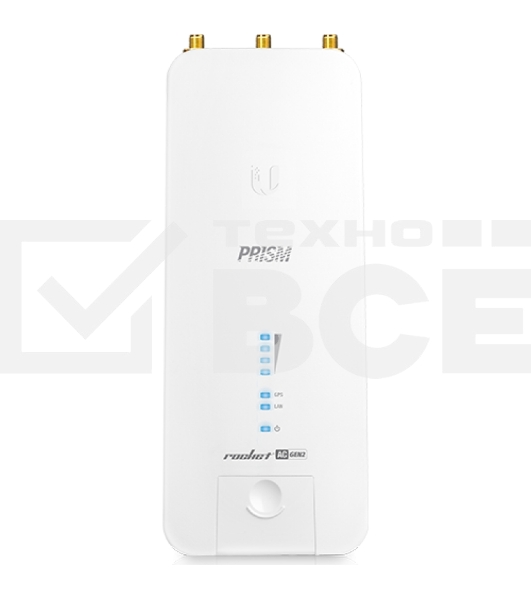 Точка доступа UBIQUITI RP-5AC-Gen2 Rocket 5AC PRISM Gen 2 Радиоустройство 5 ГГц, PtMP/PtP, airMAX ac, 2x RP-SMA, фильтры airPrism, GPS Sync