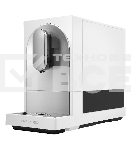 Кофемашина автоматическая Maunfeld MF-A8021CWH белый, исп. кофе - зерновой, 1.1 л, 1470 Вт, 19 бар