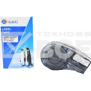 Картридж ленточный G&G GG-M21-500595WT черный на белом 12.7x6.4 для Brady BMP21-PLUS, BMP21-LAB