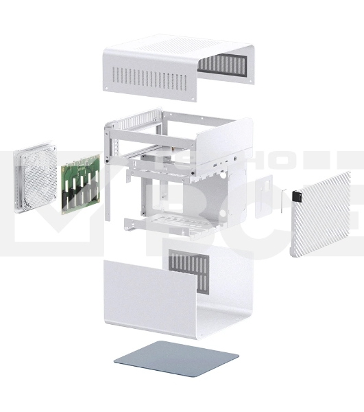Корпус без блока питания Case JONSBO N2, Mini-Tower, 1x120mm, 1xUSB-A 3.0 + 1xUSB-C 3.2, SFX PSU Support, mITX White