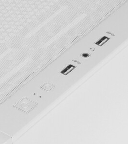 Компьютерный корпус Gigabyte C102W Gb-C102GI белый без БП M-ATX 5x120мм 4x140мм 2xUSB 3.0 audio bott PSU