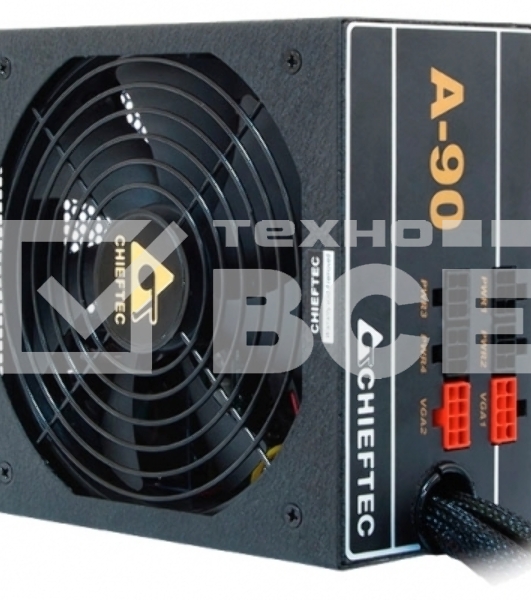 Блок питания Chieftec, GDP-750C, 750Вт, 140мм, модульный, черный