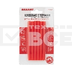 Клеевые стержни Rexant, Ø7 мм, 100 мм, красные, 6 шт., блистер, фото3