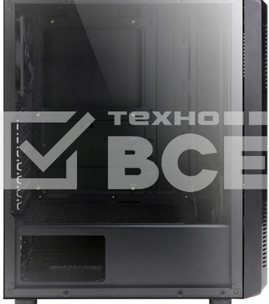 Компьютерный корпус ZALMAN S4, ATX, BLACK, WINDOW, 1x5.25