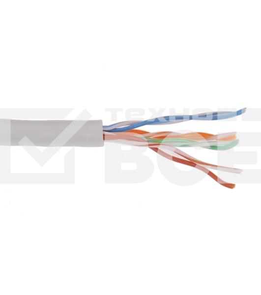 Кабель связи витая пара U/UTP, кат.6 4x2х23AWG solid, LSZH, 305м, серый Кабель связи витая пара U/UTP, кат.6 4x2х23AWG solid, LSZH, 305м, серый