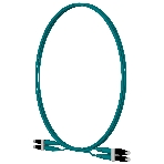 Патч-корд Panduit FZ2ELLNLNSNM002 2x50/125 OM4 LC дуплекс-LC дуплекс 2м LSZH аквамарин, фото2