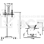 Мобильная стойка напольная Arm media PT-STAND-12 black 1 шт/уп. для TV 32
