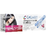 Щипцы для волос Galaxy GL 4506, голубой, 48 Вт, максимальная температура 180°С, нагревательный элемент с защитой от перегрева, , индикатор сети, сменные пластины (гладкие и 
