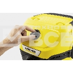 Строительный пылесос Karcher WD 3 S V-17/4/20 желтый, 1000 Вт, уборка сухая/сбор воды, пылесборник мешок/контейнер, 17 л, фото16