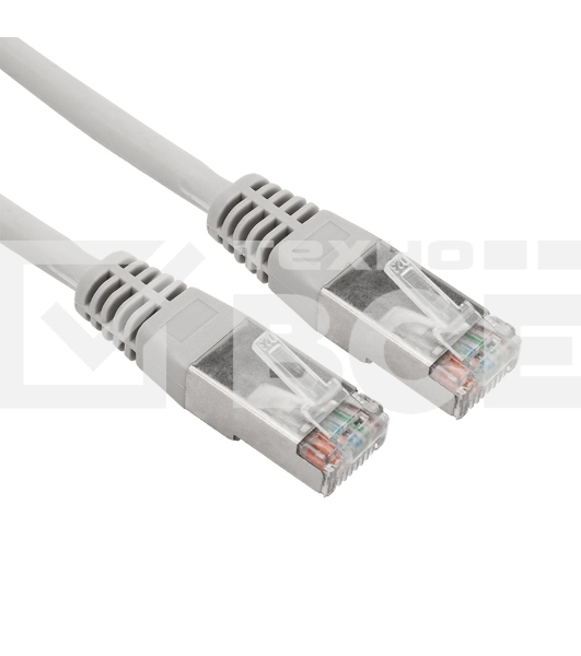 Патч-корд S/FTP REXANT категория 6A (10G), RJ45-RJ45, неэкранированный, 28AWG, LSZH, серый, 10 м