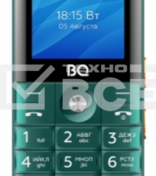 Мобильный телефон BQ 2006 Comfort зеленый/черный