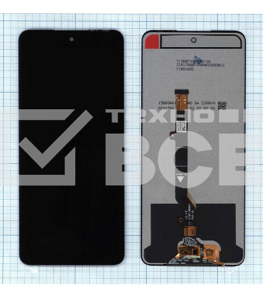 Дисплей для Tecno Camon 17P черный